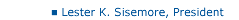 Lester K. Sisemore
